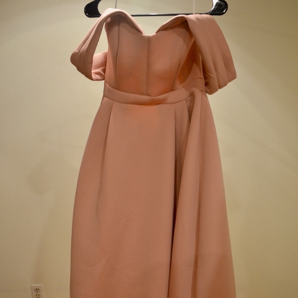 bardot cold shoulder dress